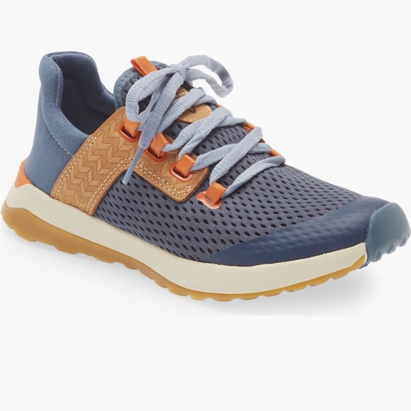 OluKai Shoes - OluKai Wailuku Women's Navy Blue and Tan Sneakers